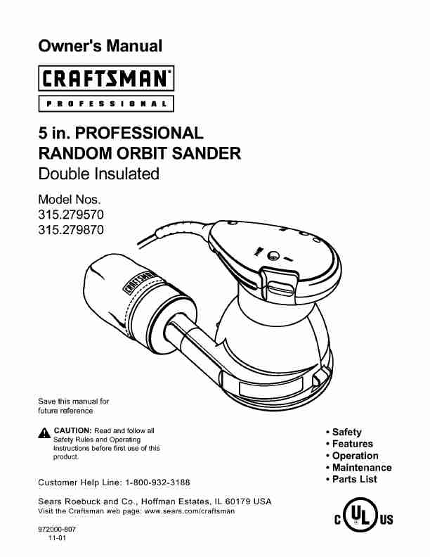 Craftsman Sander 315 279570-page_pdf
